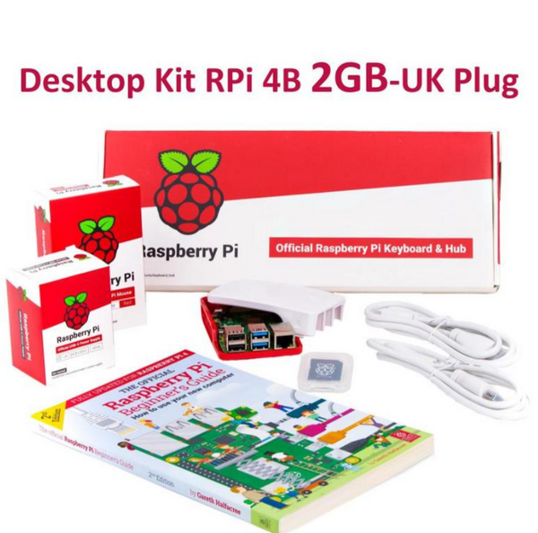 Raspberry Pi 4B 2GB Desktop Kit-UK Plug