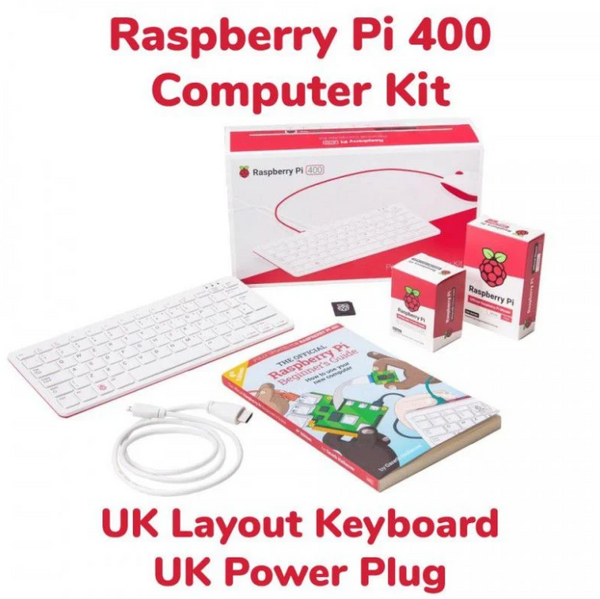 Raspberry Pi 400 Computer Kit-UK Layout and UK Power Plug