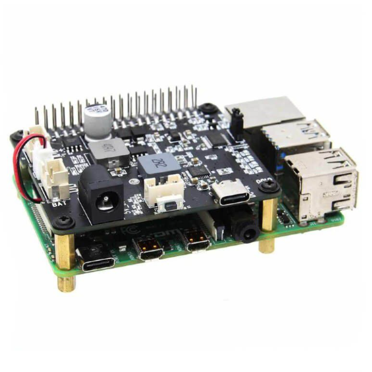 Raspberry Pi U100 UPS HAT - 5VDC 3A Continuous Power