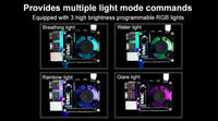 RGB Cooling HAT with fan and OLED for 4B/3B+/3B