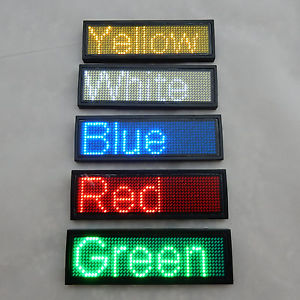 LED Display Name Tag